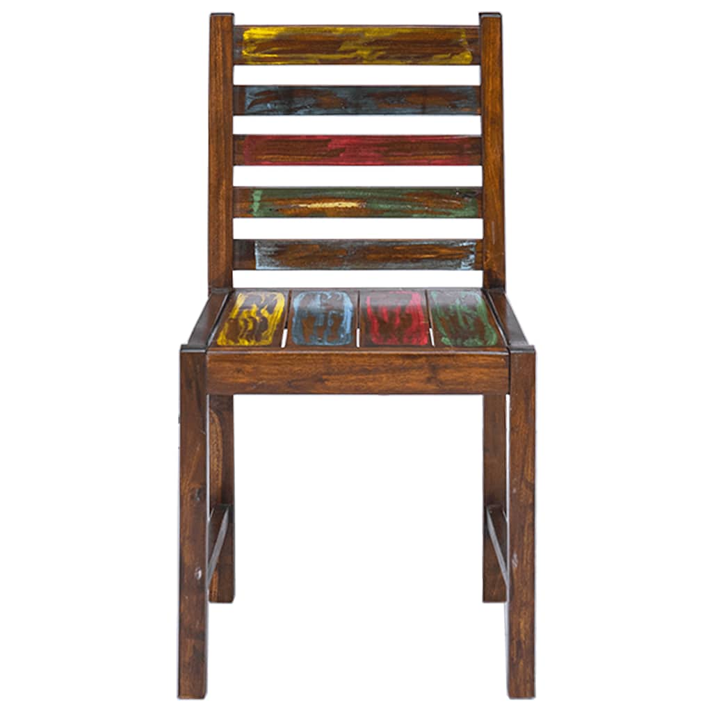 vidaXL Dining Chairs 2 pcs Solid Reclaimed Wood