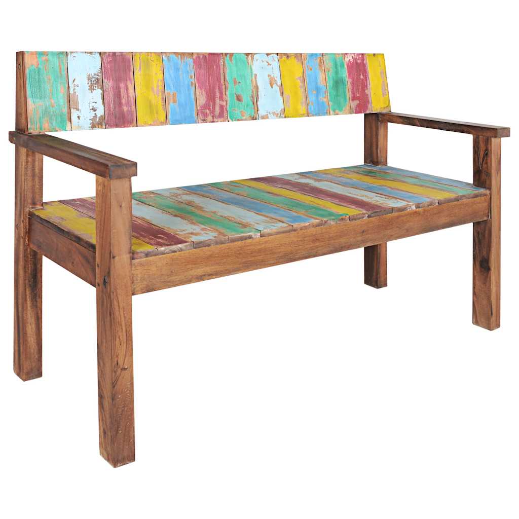326182 vidaXL Bench 115 cm Solid Reclaimed Wood