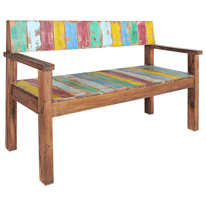 326182 vidaXL Bench 115 cm Solid Reclaimed Wood