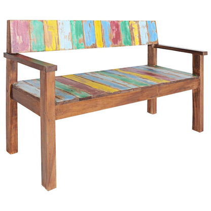 326182 vidaXL Bench 115 cm Solid Reclaimed Wood