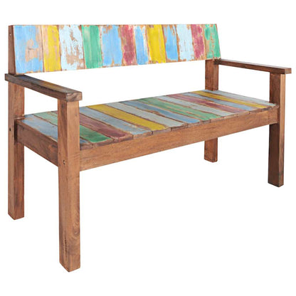 326182 vidaXL Bench 115 cm Solid Reclaimed Wood