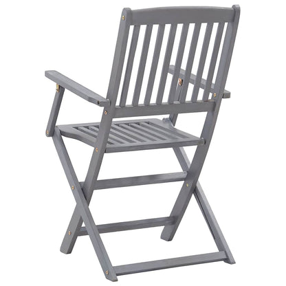 vidaXL Folding Chairs 6 pcs Solid Acacia Wood