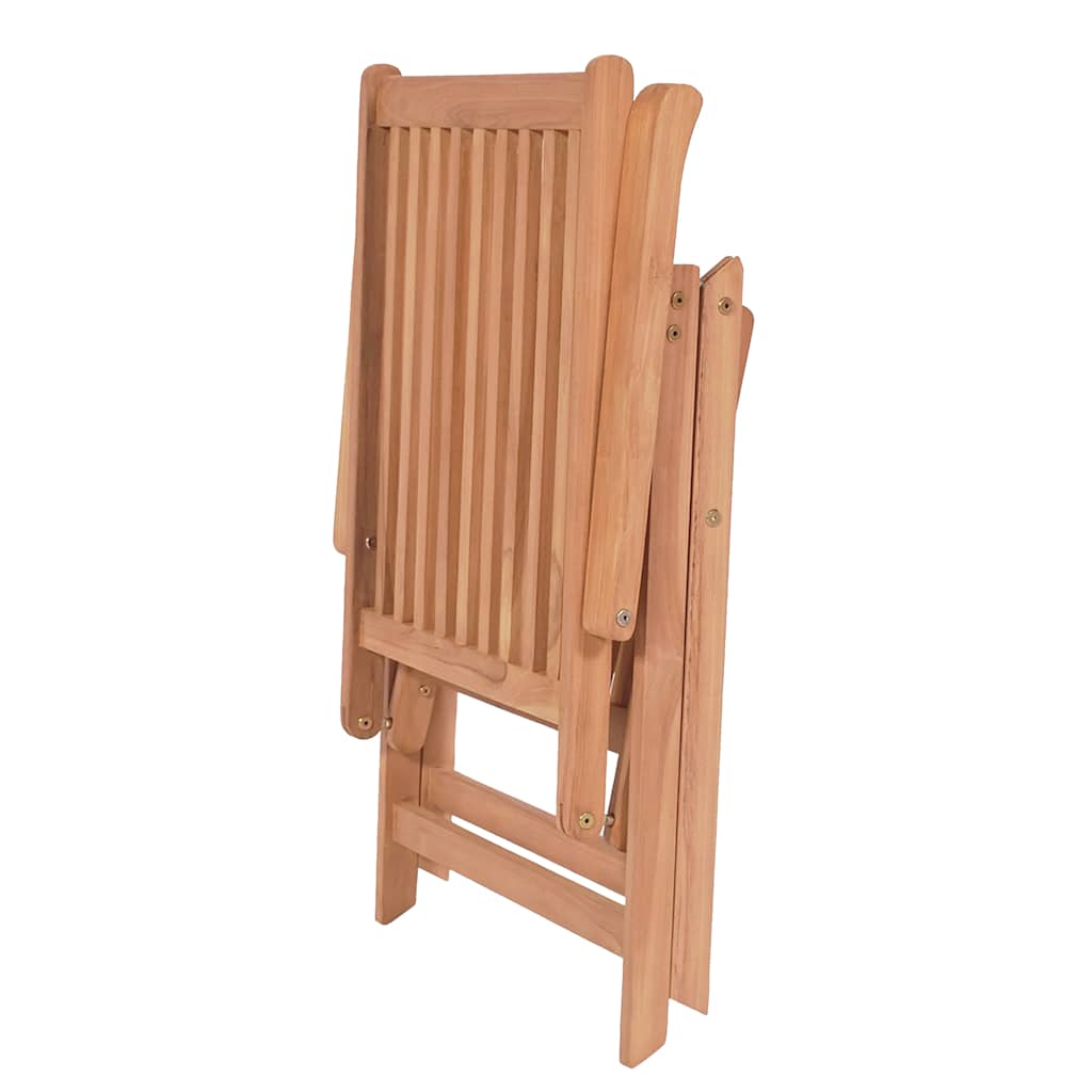 vidaXL Reclining Garden Chairs 6 pcs Solid Teak Wood