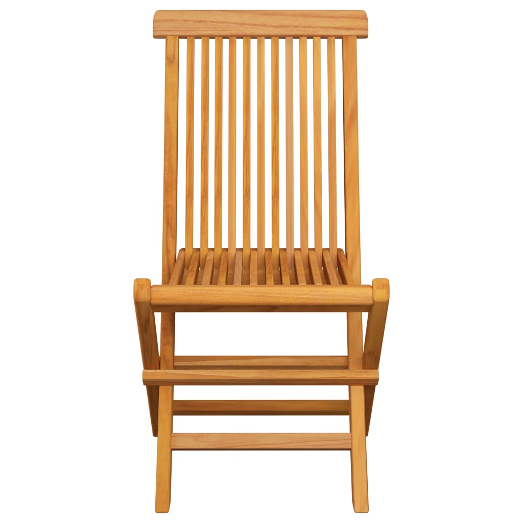 vidaXL Folding Garden Chairs 6 pcs Solid Teak Wood
