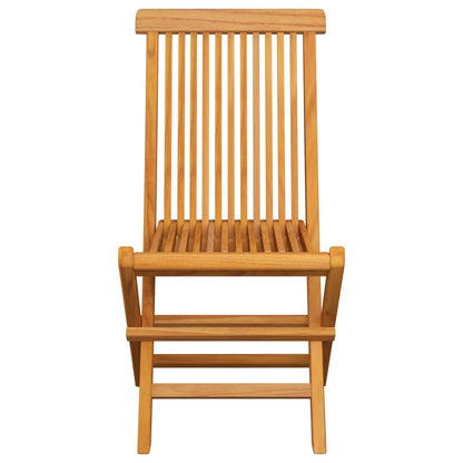 vidaXL Folding Garden Chairs 6 pcs Solid Teak Wood