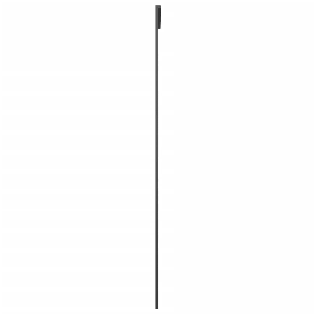 vidaXL Sliding Door Aluminium and ESG Glass 76x205 cm Black