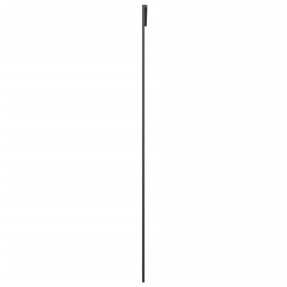 vidaXL Sliding Door Aluminium and ESG Glass 76x205 cm Black