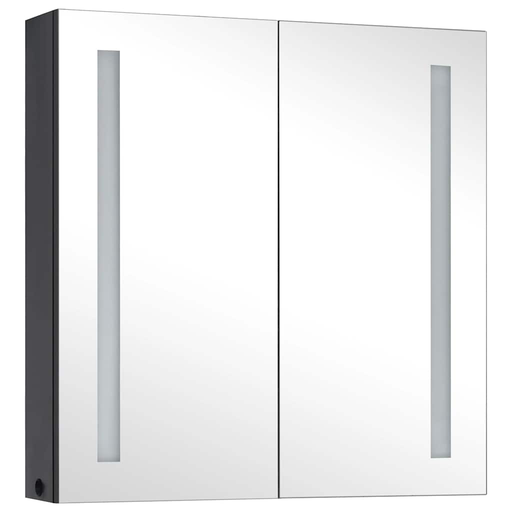 vidaXL LED Bathroom Mirror Cabinet 62x14x60 cm