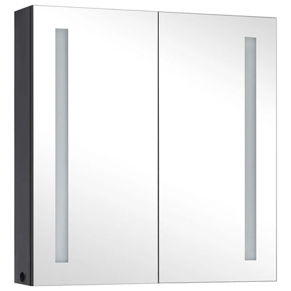 vidaXL LED Bathroom Mirror Cabinet 62x14x60 cm