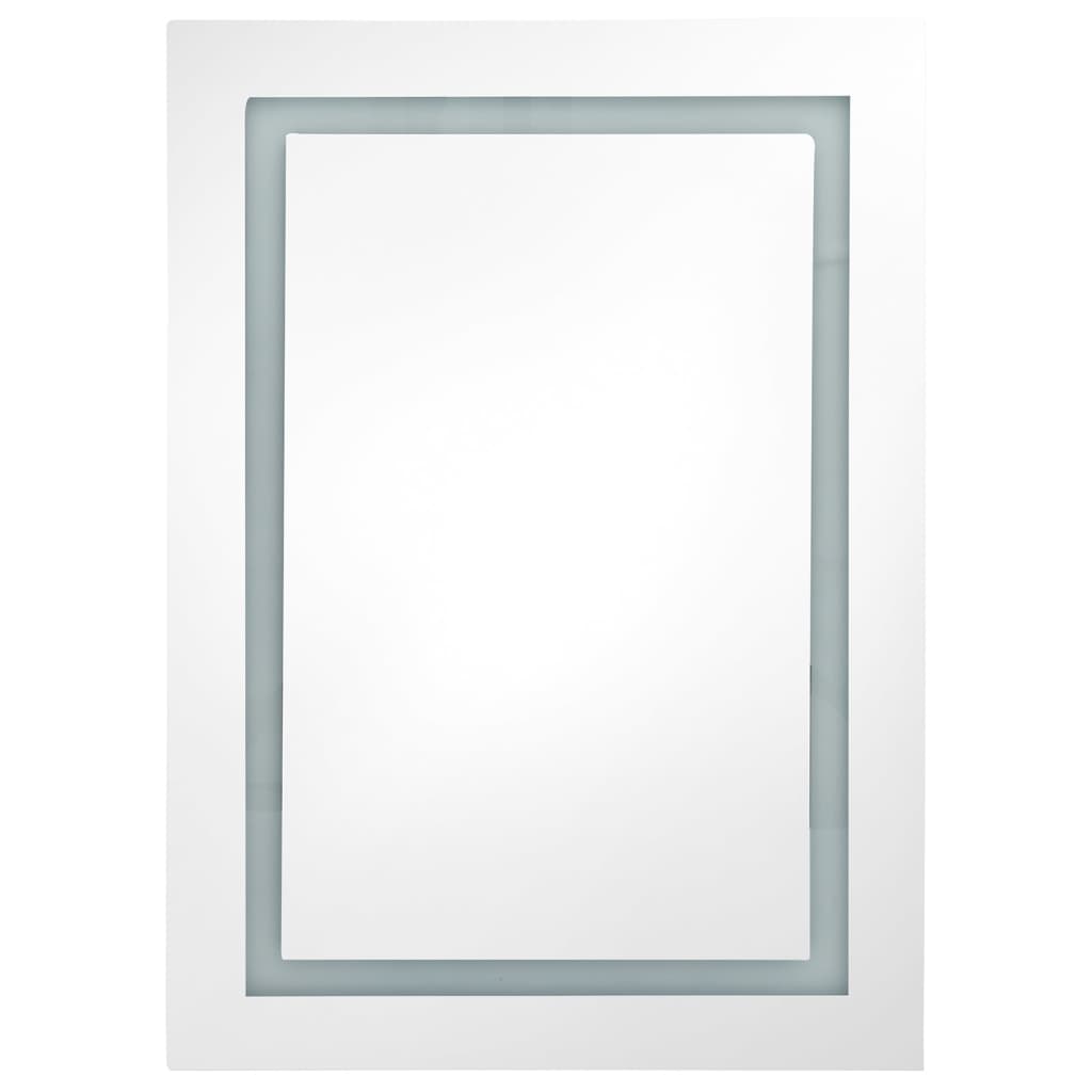 vidaXL LED Bathroom Mirror Cabinet 50x13x70 cm