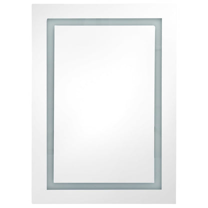 vidaXL LED Bathroom Mirror Cabinet 50x13x70 cm