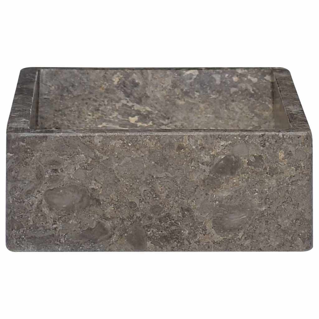 149156 vidaXL Sink 45x30x12 cm Marble High Gloss Grey