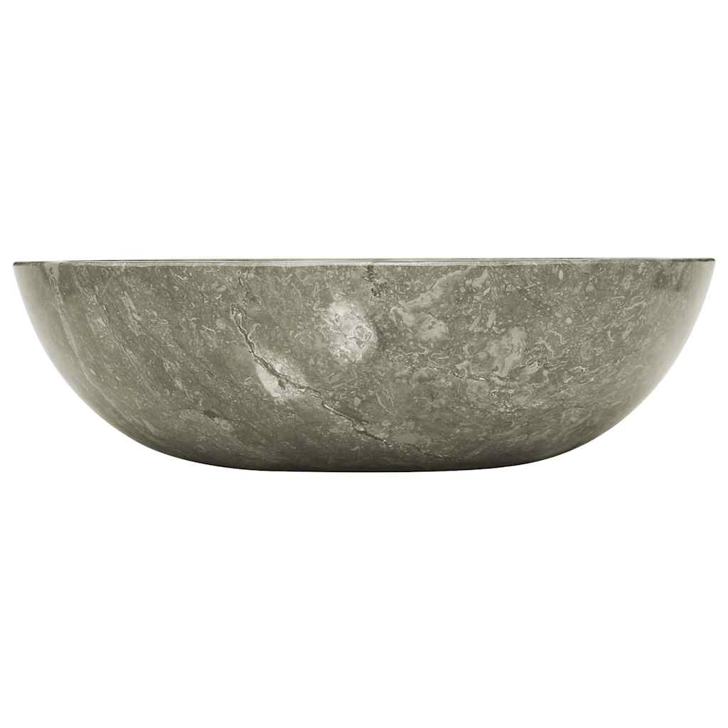 vidaXL Sink Grey Ø40x12 cm Marble