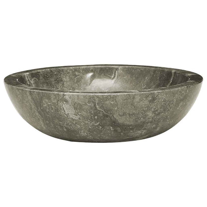 vidaXL Sink Grey Ø40x12 cm Marble