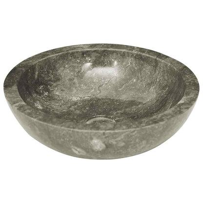 149157 vidaXL Sink Grey Ø40x12 cm Marble