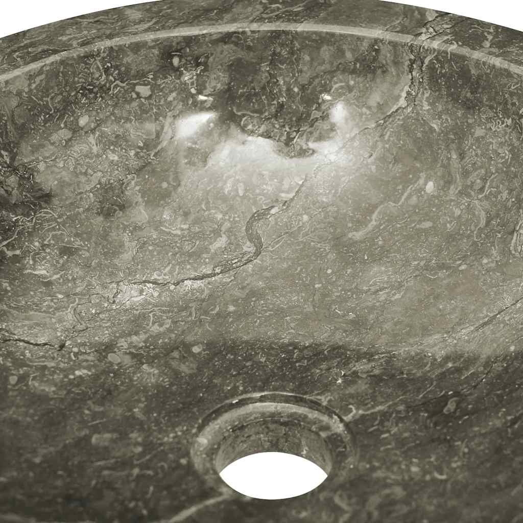 149157 vidaXL Sink Grey Ø40x12 cm Marble