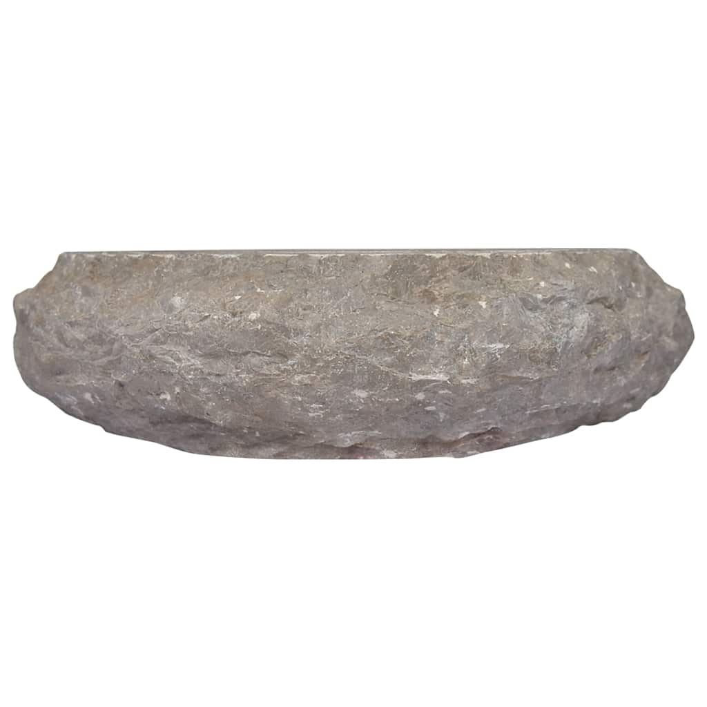 149158 vidaXL Sink Grey Ø40x12 cm Marble