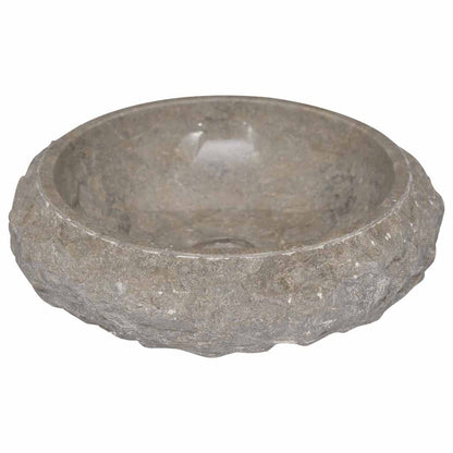 vidaXL Sink Grey Ø40x12 cm Marble