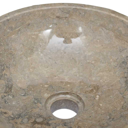 149158 vidaXL Sink Grey Ø40x12 cm Marble