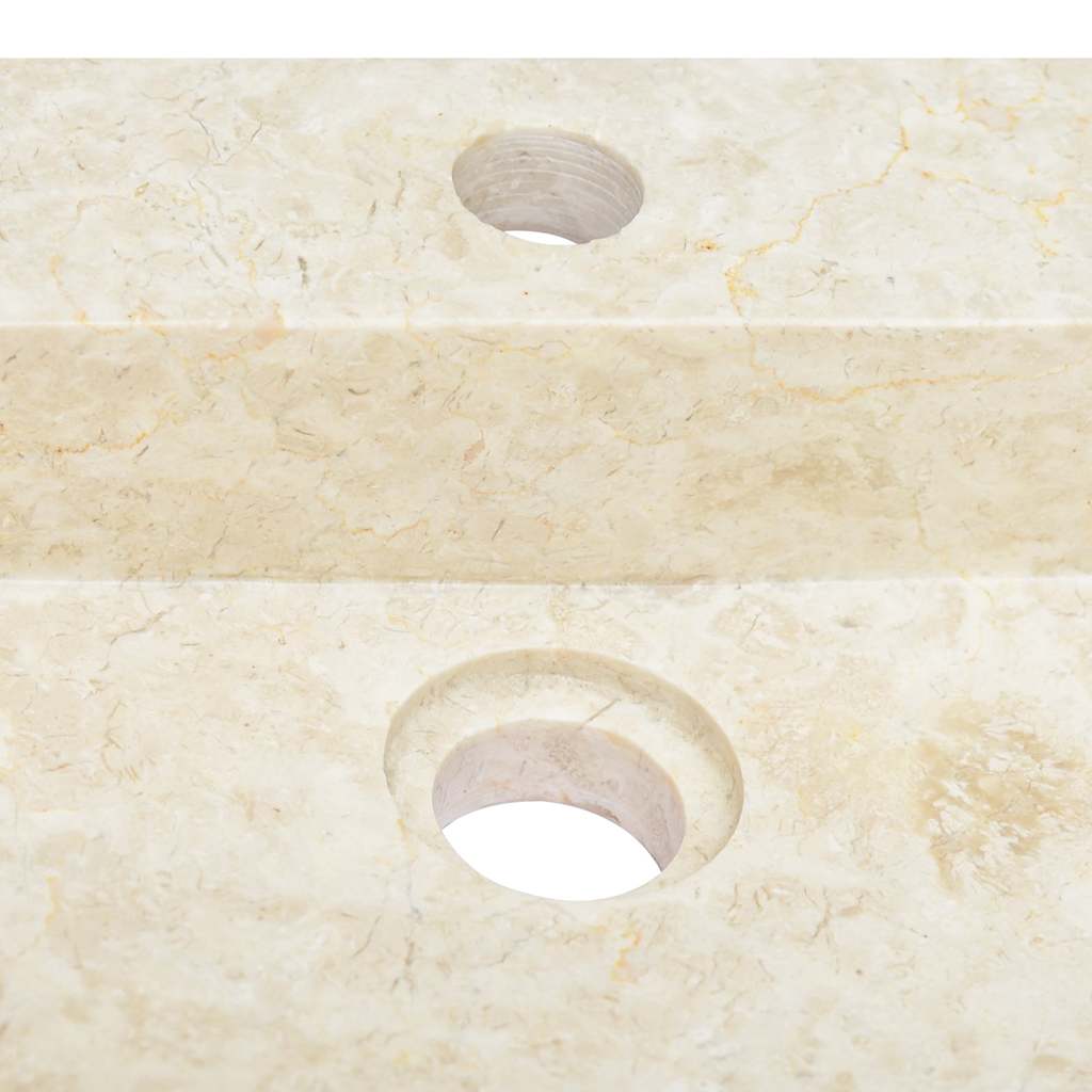 149159 vidaXL Sink Cream 58x39x10 cm Marble