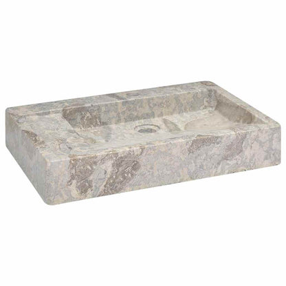 149161 vidaXL Sink Grey 58x39x10 cm Marble
