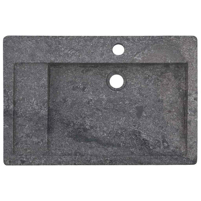 149161 vidaXL Sink Grey 58x39x10 cm Marble