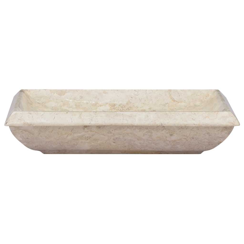 vidaXL Sink Cream 50x35x10 cm Marble
