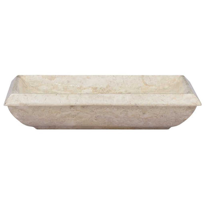 vidaXL Sink Cream 50x35x10 cm Marble