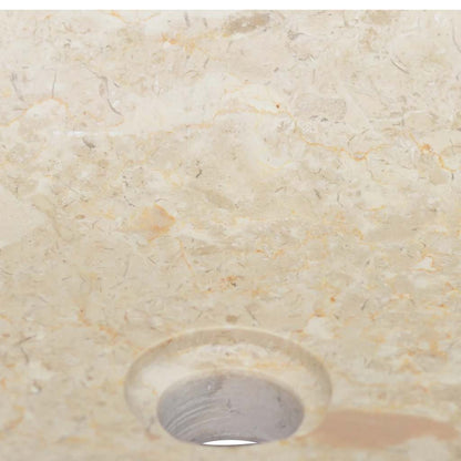 vidaXL Sink Cream 50x35x10 cm Marble