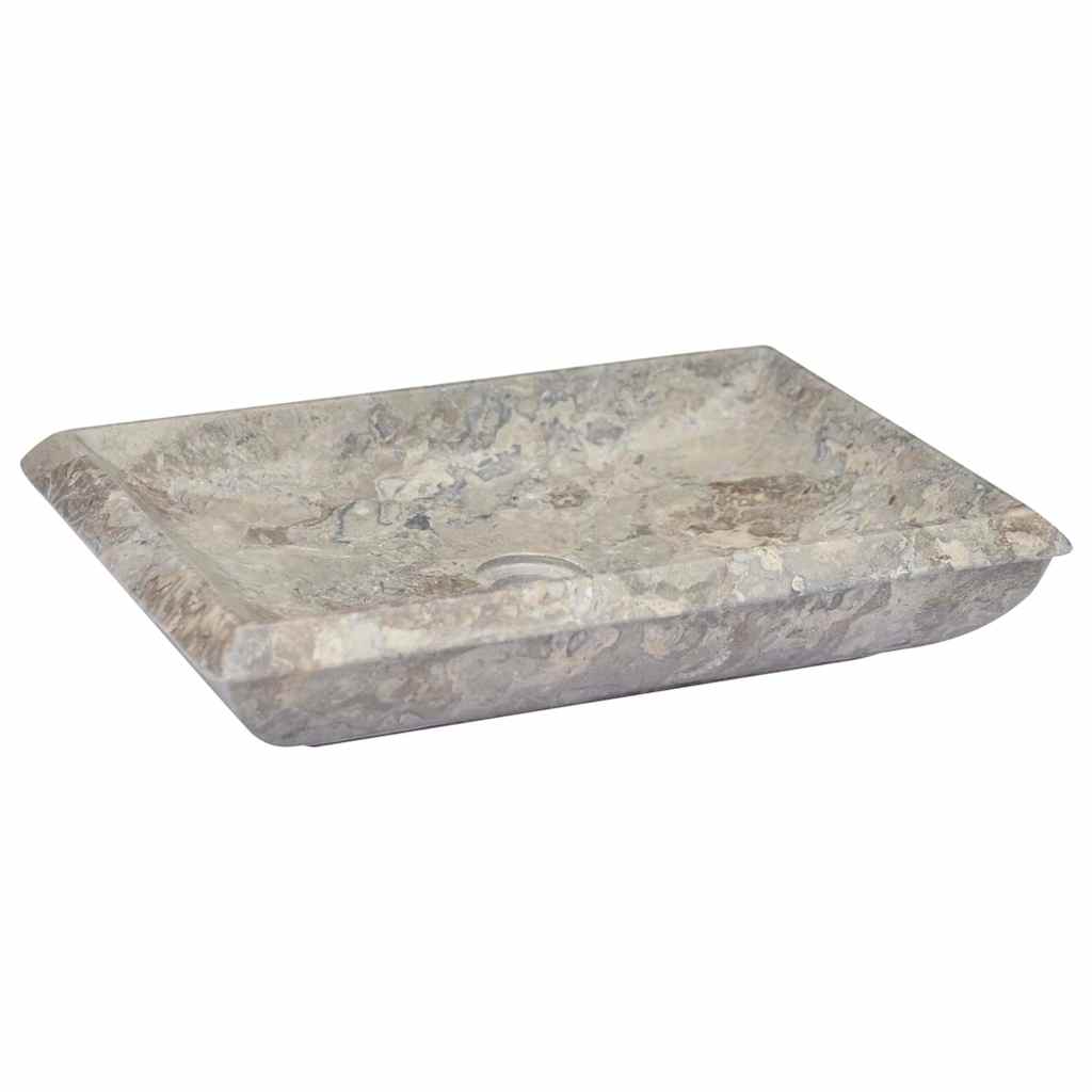 149164 vidaXL Sink Grey 50x35x10 cm Marble