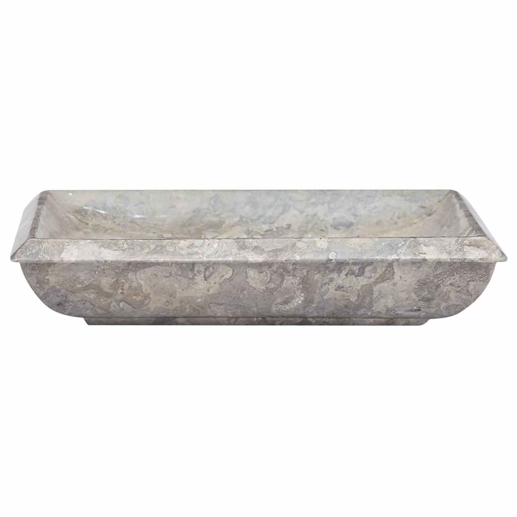 149164 vidaXL Sink Grey 50x35x10 cm Marble