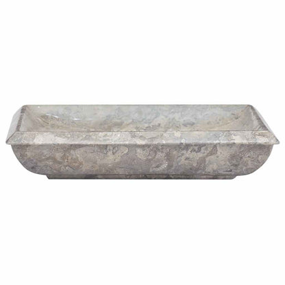149164 vidaXL Sink Grey 50x35x10 cm Marble