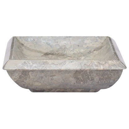 149164 vidaXL Sink Grey 50x35x10 cm Marble