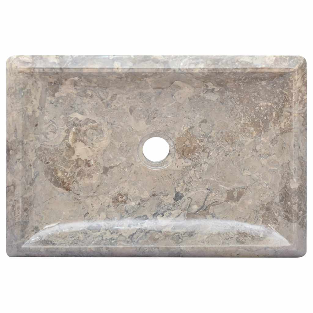 149164 vidaXL Sink Grey 50x35x10 cm Marble