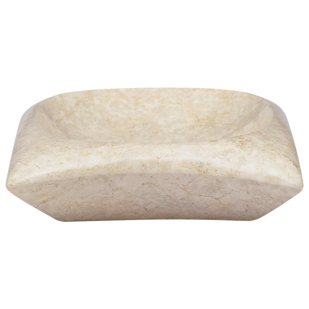 vidaXL Sink Cream 50x35x10 cm Marble