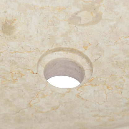 vidaXL Sink Cream 50x35x10 cm Marble