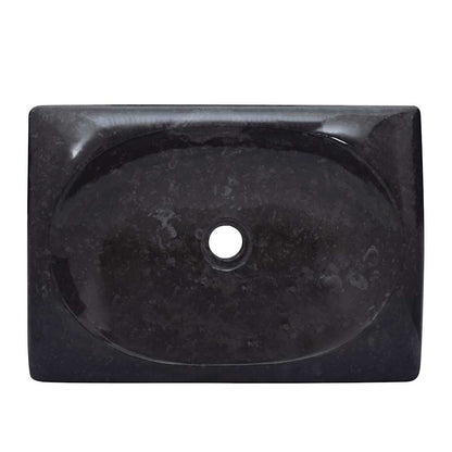 vidaXL Sink Black 50x35x10 cm Marble