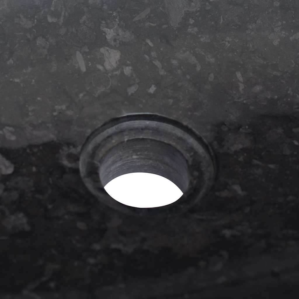 vidaXL Sink Black 50x35x10 cm Marble