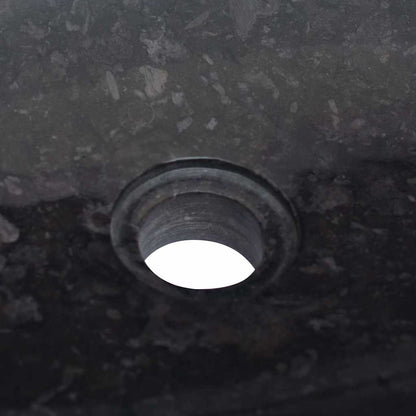 vidaXL Sink Black 50x35x10 cm Marble