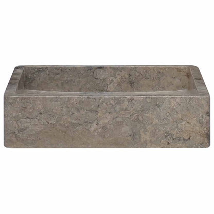 vidaXL Sink Grey 40x40x10 cm Marble