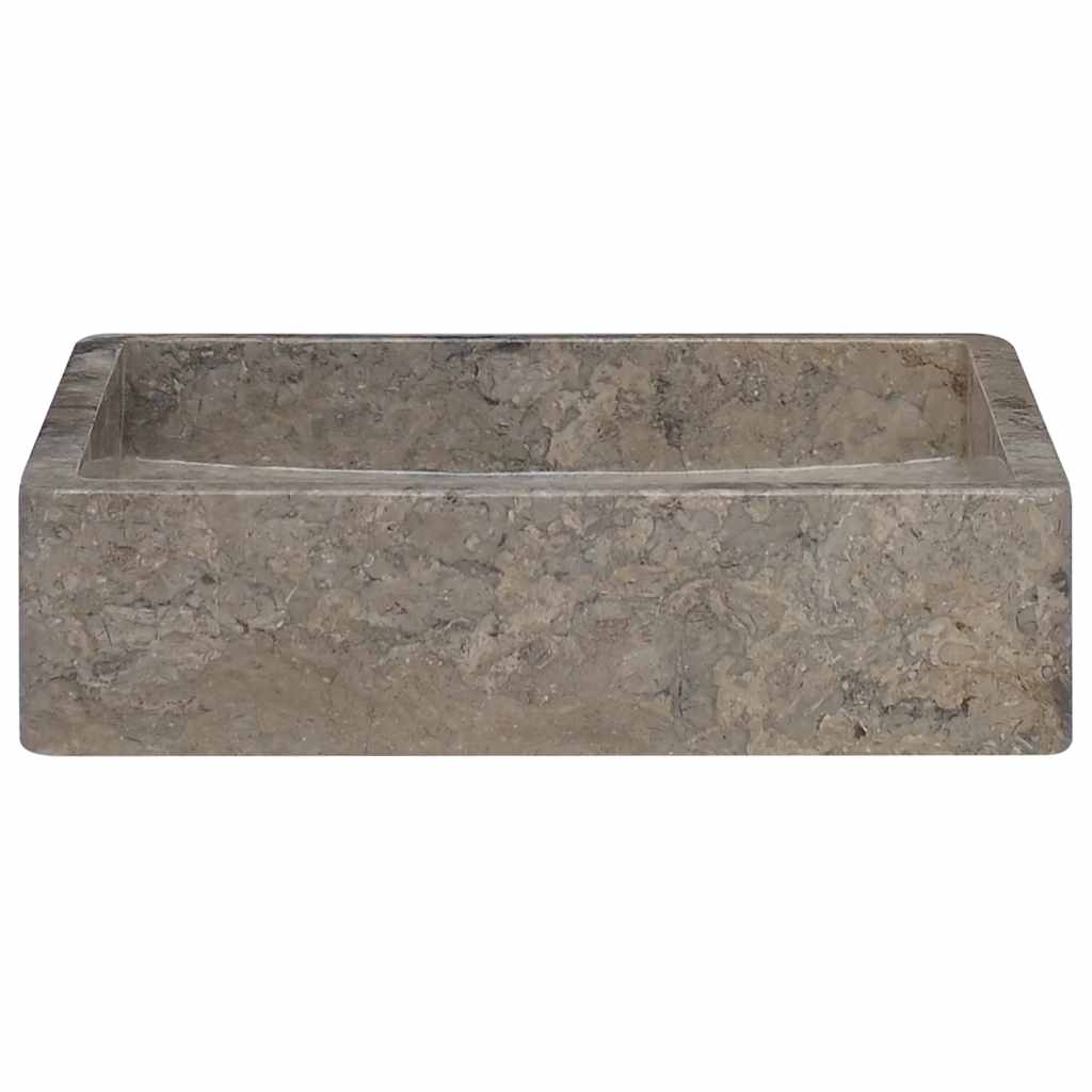 149170 vidaXL Sink Grey 40x40x10 cm Marble