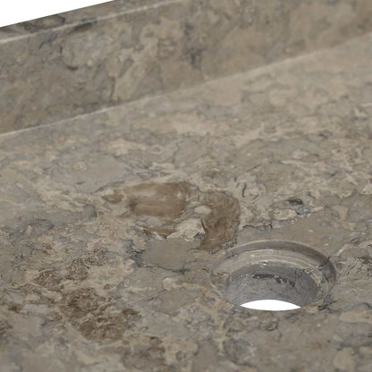 vidaXL Sink Grey 40x40x10 cm Marble