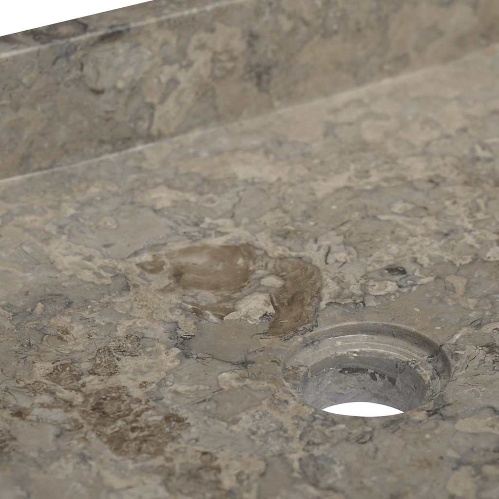 149170 vidaXL Sink Grey 40x40x10 cm Marble