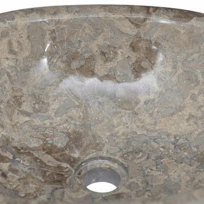vidaXL Sink Grey 53x40x15 cm Marble