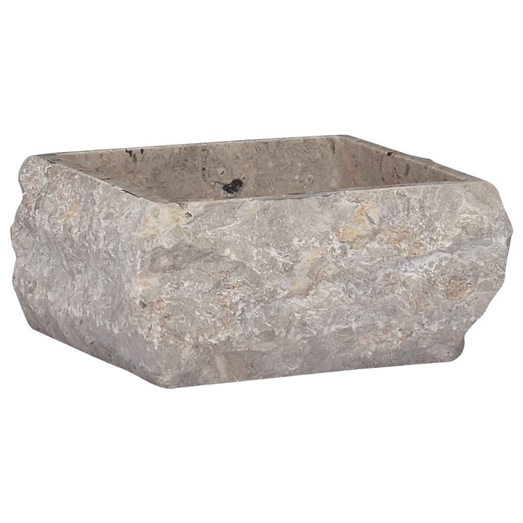 149176 vidaXL Sink Grey 30x30x13 cm Marble