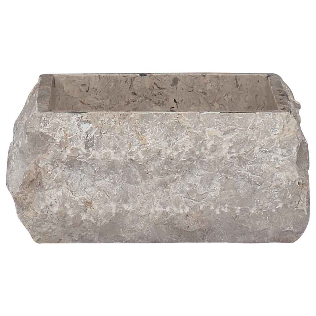 149176 vidaXL Sink Grey 30x30x13 cm Marble