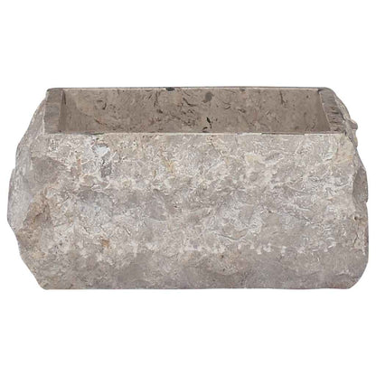 149176 vidaXL Sink Grey 30x30x13 cm Marble