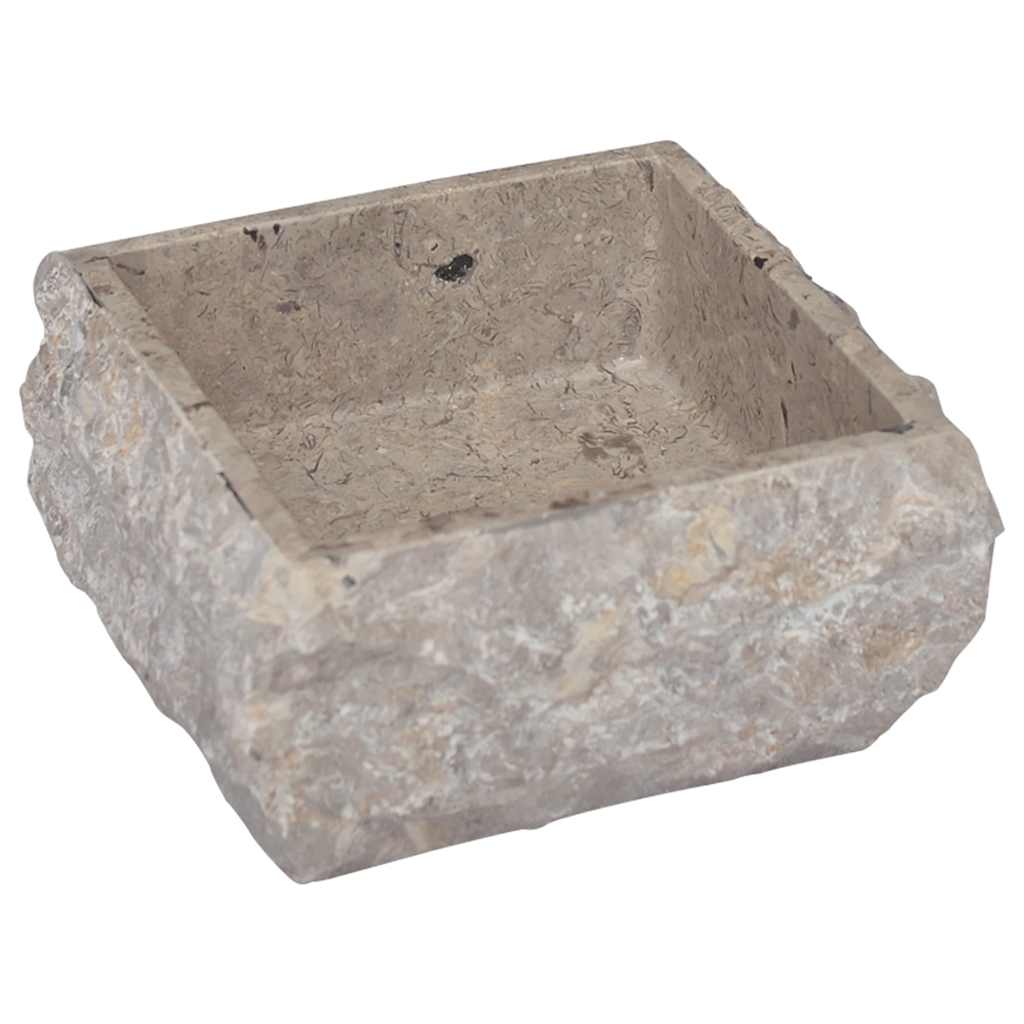 149176 vidaXL Sink Grey 30x30x13 cm Marble