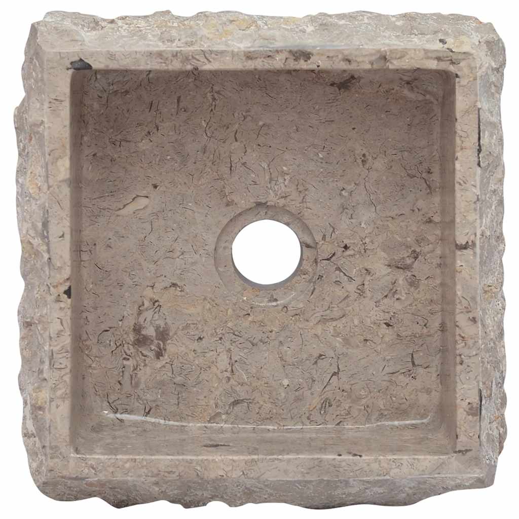 149176 vidaXL Sink Grey 30x30x13 cm Marble