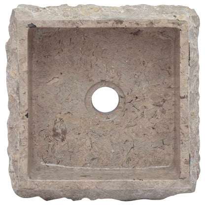 149176 vidaXL Sink Grey 30x30x13 cm Marble